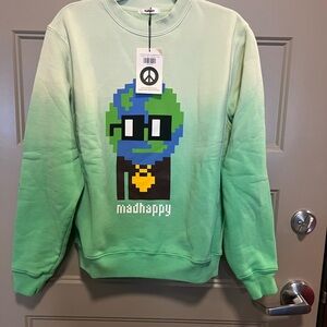 Madhappy Mint Green Pixel Art Crewneck